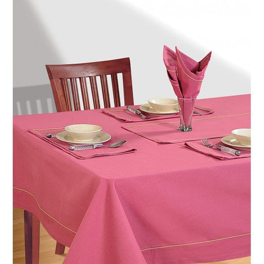 Candy Plain Rectangular Table Linen- Dusty Rose