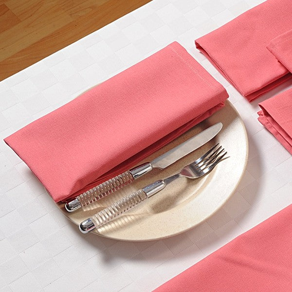 Rose Pink Dinner Napkin Sets - Rose