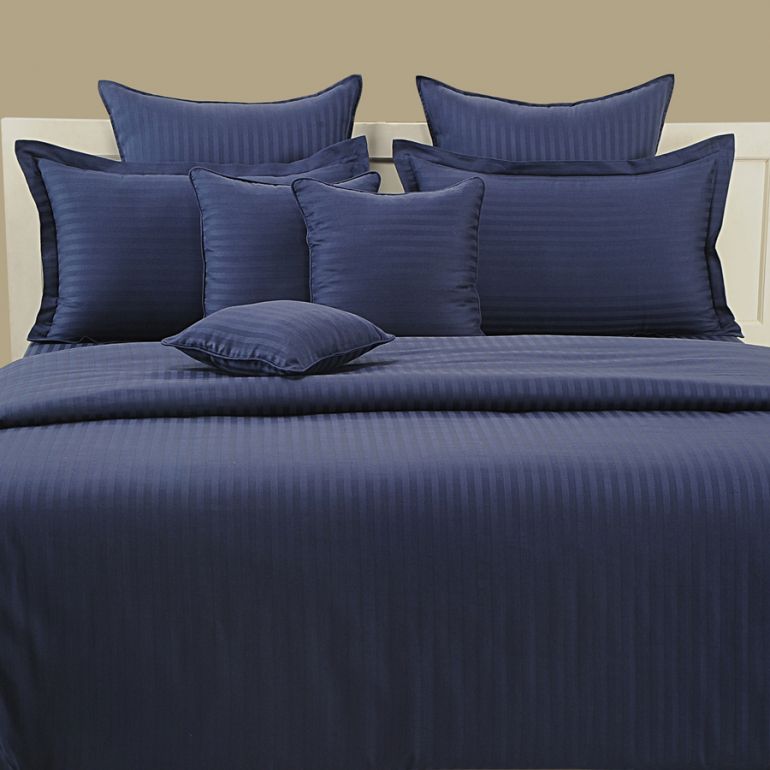 Navy Blue Sonata Winter Quilt