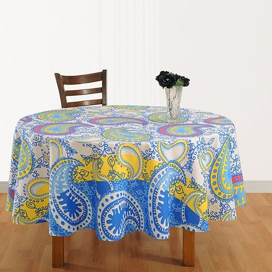 Dazzling Paisley Round Table Cover - 1332