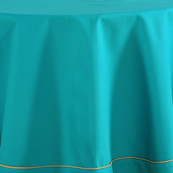 Aqua Blue-Plain Round Table Linen-762