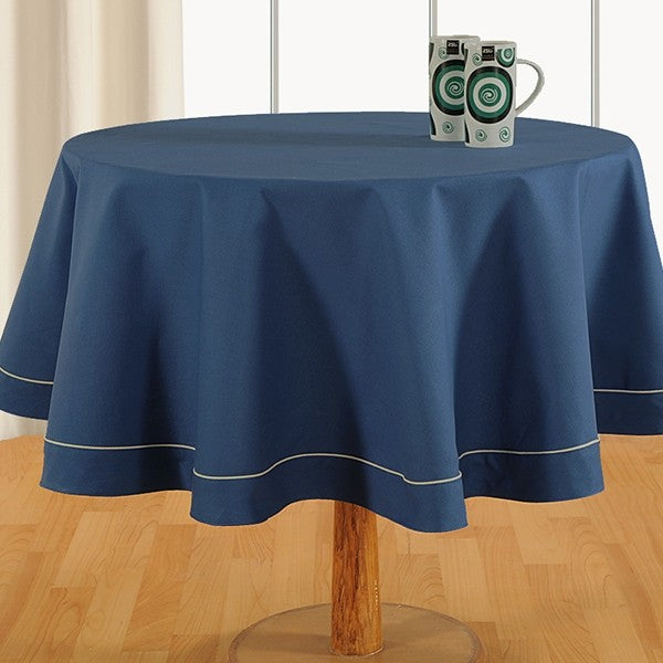 Ink Blue-Plain Round Table Linen-774