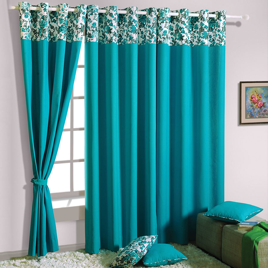 BOND BLUE SOLID CURTAINS – 2711