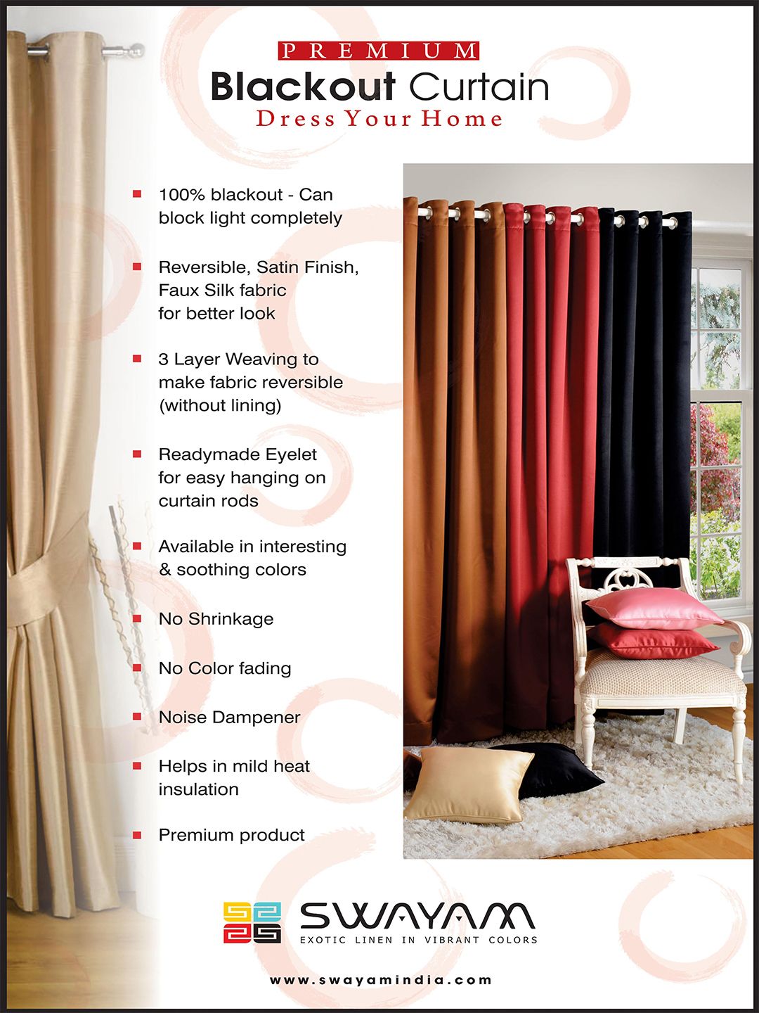 RICH CHOCOLATE BLACKOUT CURTAINS – 2021