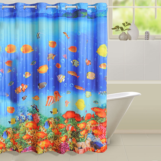 AQUATIC LIFE SHOWER CURTAINS – 5602