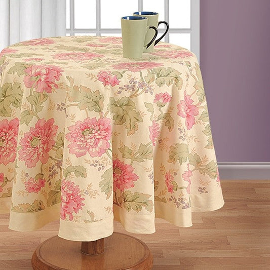 Floral Fall Printed Round Table Linen- 3612