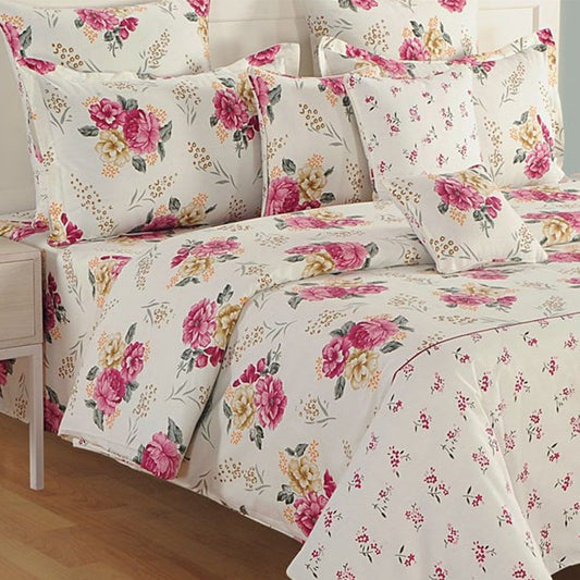 Fab Flowers Swayam Zinnia Bed Sheet-15001