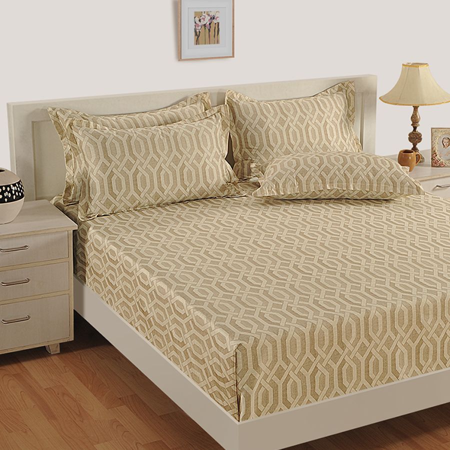 Exciting Splendor Sparkle Fitted Bed Sheet - 11050