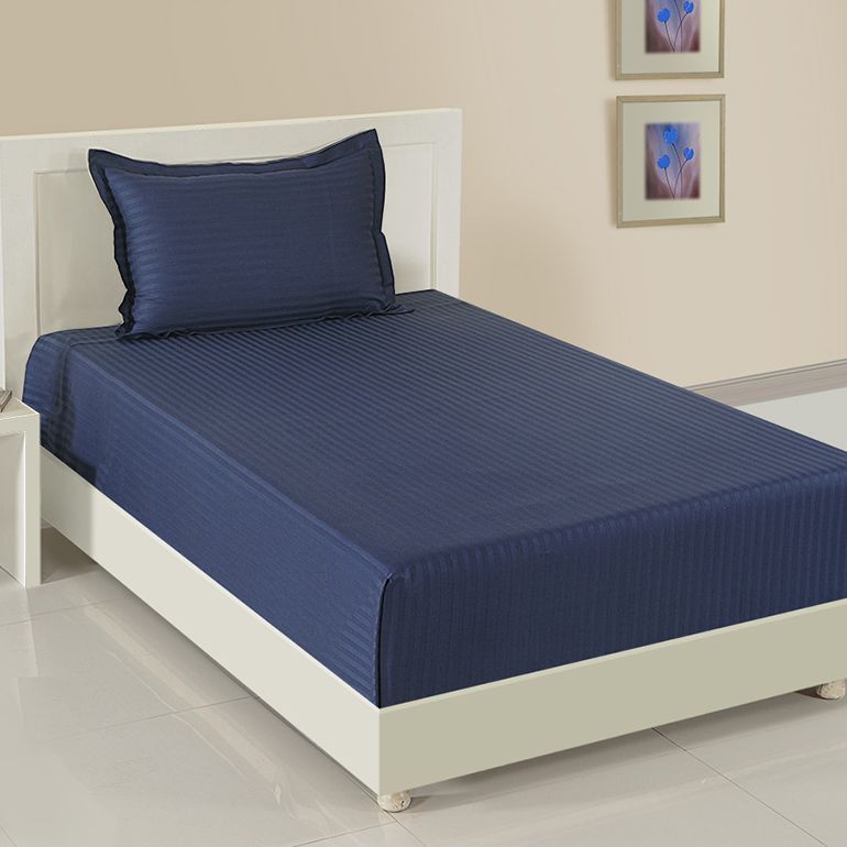 Navy Blue Sonata Fitted Bed sheet