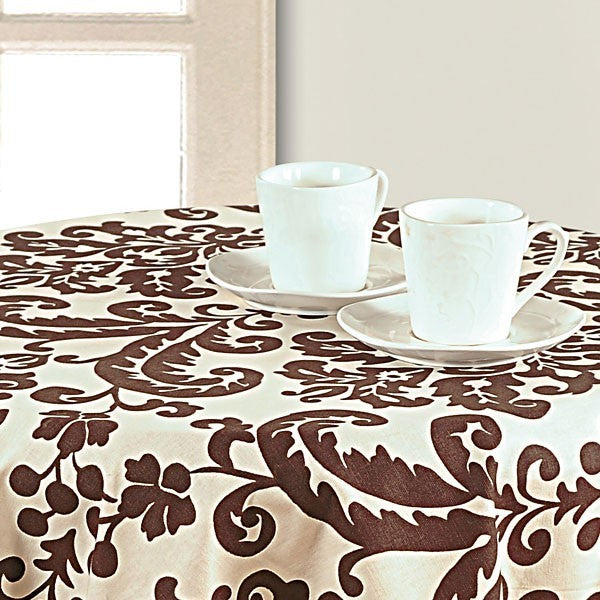 Musk Printed Round Table Linen-9009