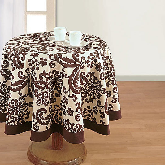 Musk Printed Round Table Linen-9009