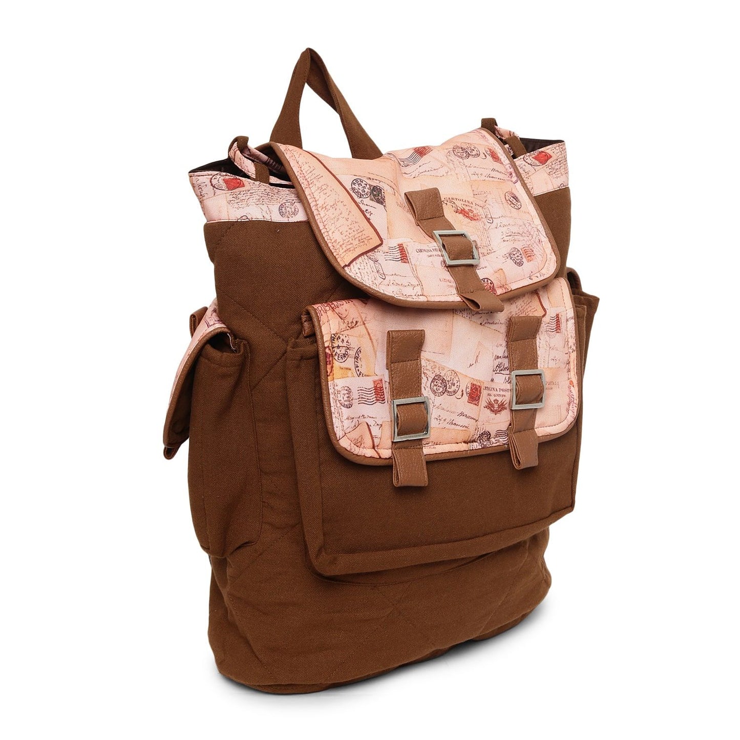 Sustainable Style Swayam Canvas Cotton Back Pack - Tan