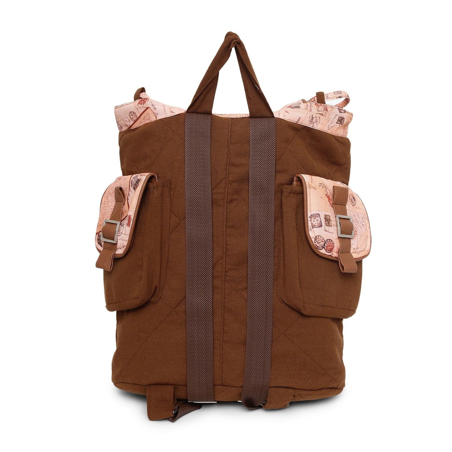 Sustainable Style Swayam Canvas Cotton Back Pack - Tan