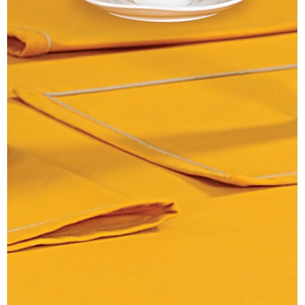 Mustard Rectangle Table Cloth- Amber Yellow