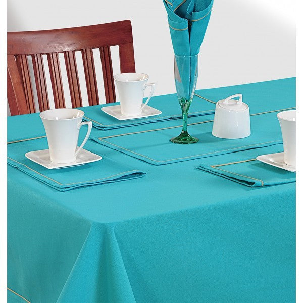 Ocean Blue Rectangle Table Cloth- Aqua Blue