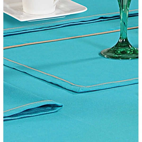 Ocean Blue Rectangle Table Cloth- Aqua Blue