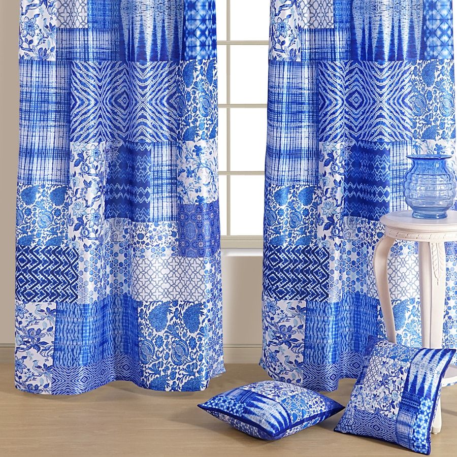 Royal Blue Indian Regal Curtain