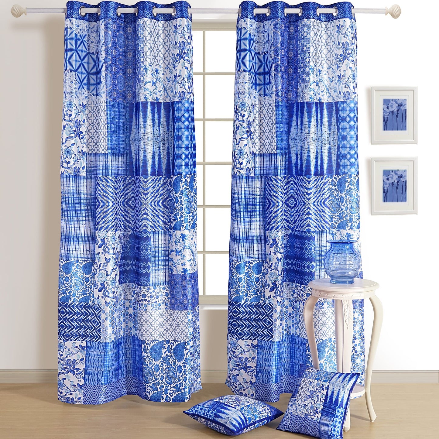 Royal Blue Indian Regal Curtain