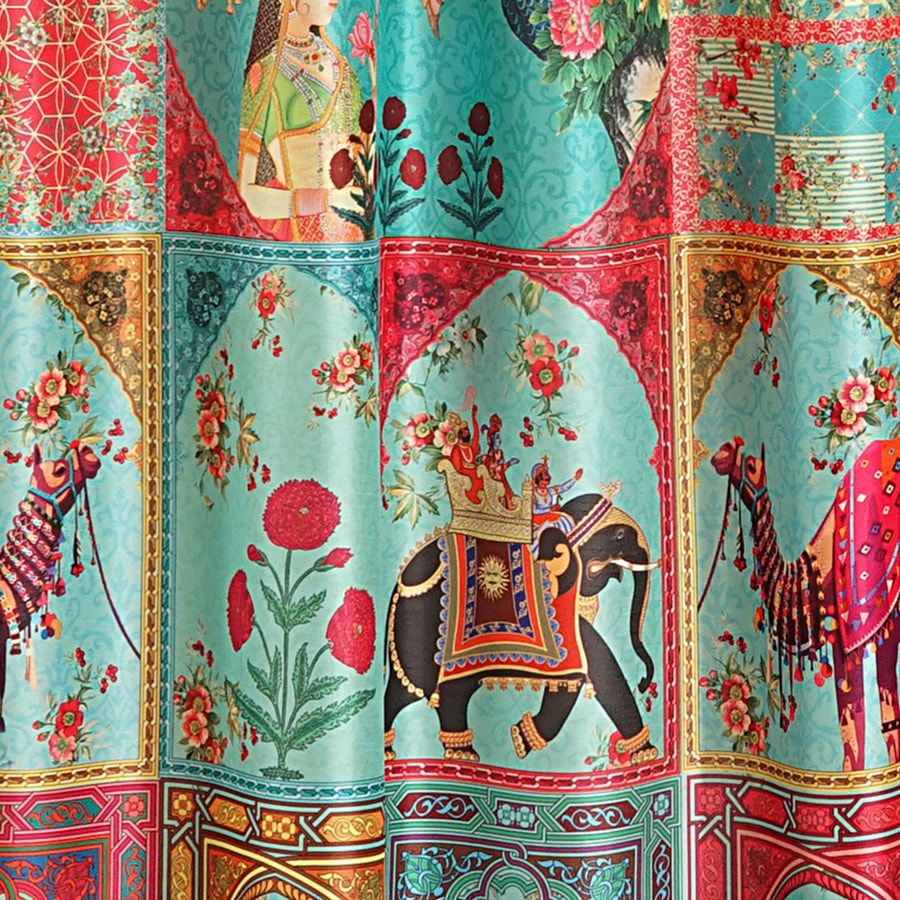 Classical Charm Indian Regal Curtain