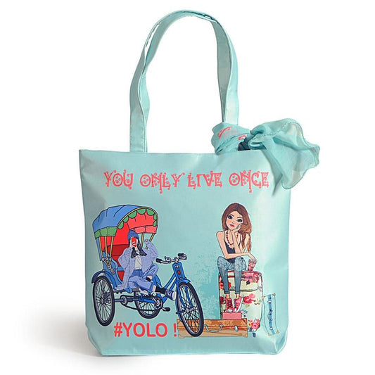 Enjoy Life Fashion Bag with Neck Roll Scarf - FBS-02