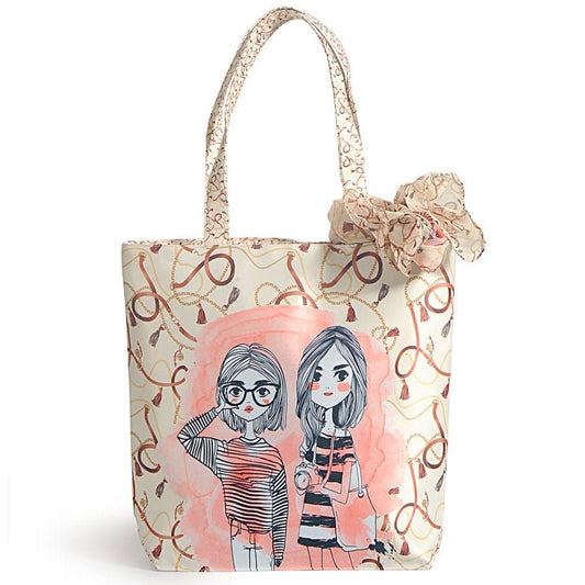 Girl Rules Fashion Bag with Neck Roll Scarf - FBS-03