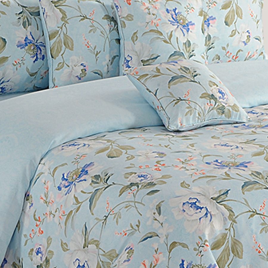 Festal Flowers Sparkle Fitted Bed Sheet- 3351