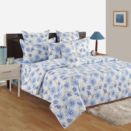 Flowery Thrill Sparkle Bed Sheet- 3358