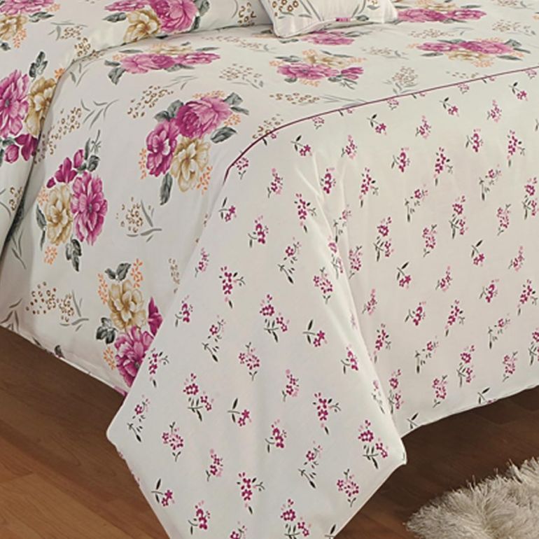 Sophisticated Beauty Swayam Zinnia Fitted Bed Sheet- 15001