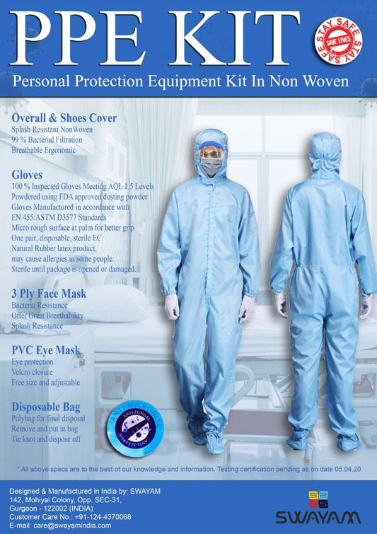 Personal Protection Equipment Kit in Non Woven