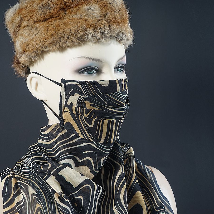 Colorful Printed Scarf Mask