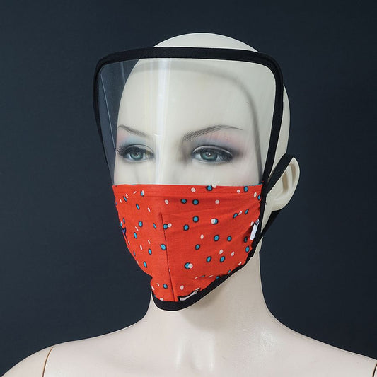 Face Shield Dotted Circles 2L Mask