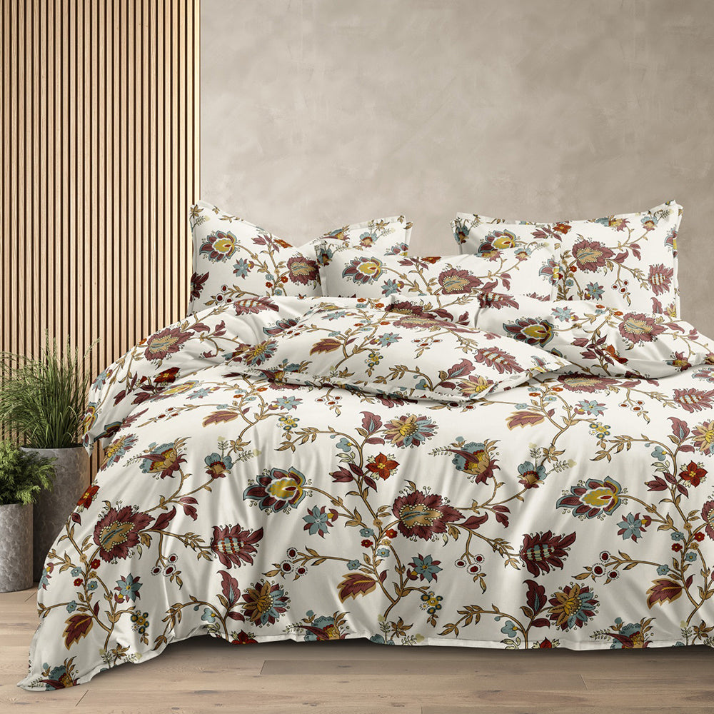 Grand Opal Double Bedsheet with 2 Pillow Covers - 23501