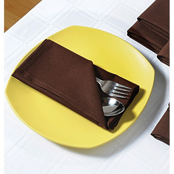 Chocolate Dinner Napkins Set- Chocolate