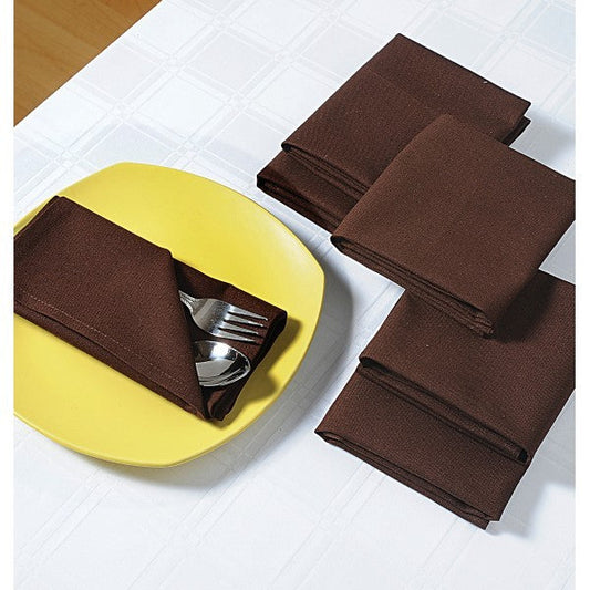 Chocolate Dinner Napkins Set- Chocolate