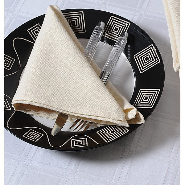 Cream Dinner Napkins Set- Cream