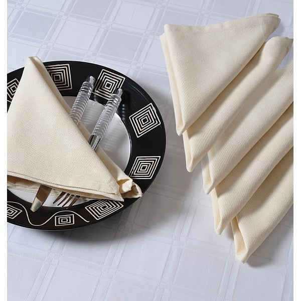 Cream Dinner Napkins Set- Cream