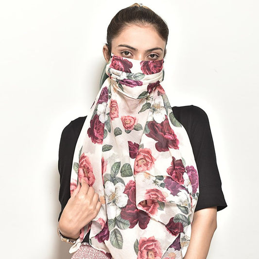 Blossom Bliss Scarf Mask-5091