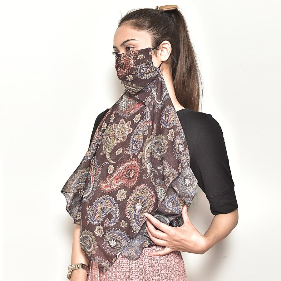 Paisley Protection Scarf Mask-5101