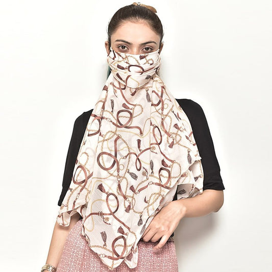 Delicate Security Scarf Mask-5102