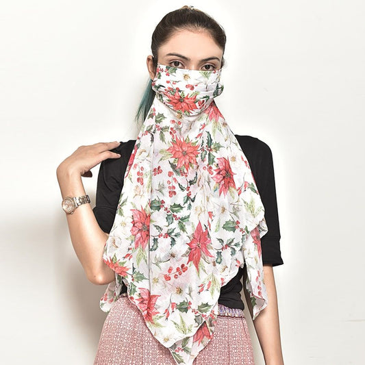 Floral Guard Scarf Mask-5106