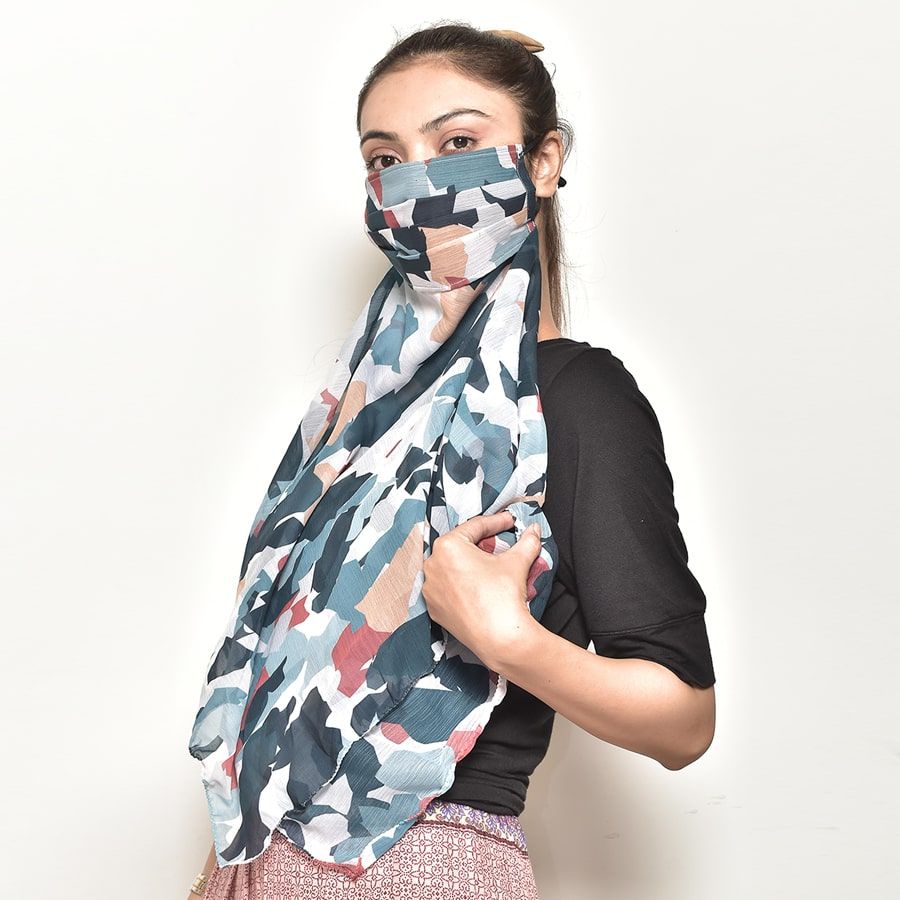 Chic Protection Scarf Mask-5108