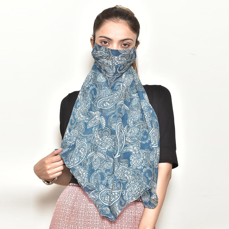 Paisley Shield Scarf Mask-5109