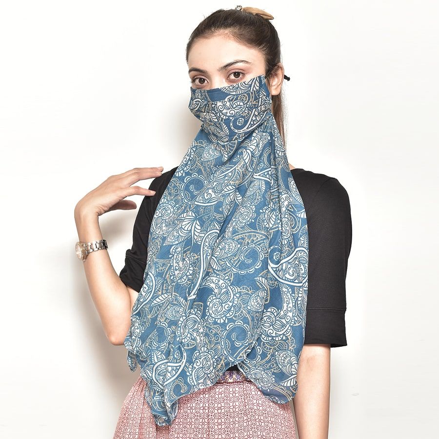 Paisley Shield Scarf Mask-5109