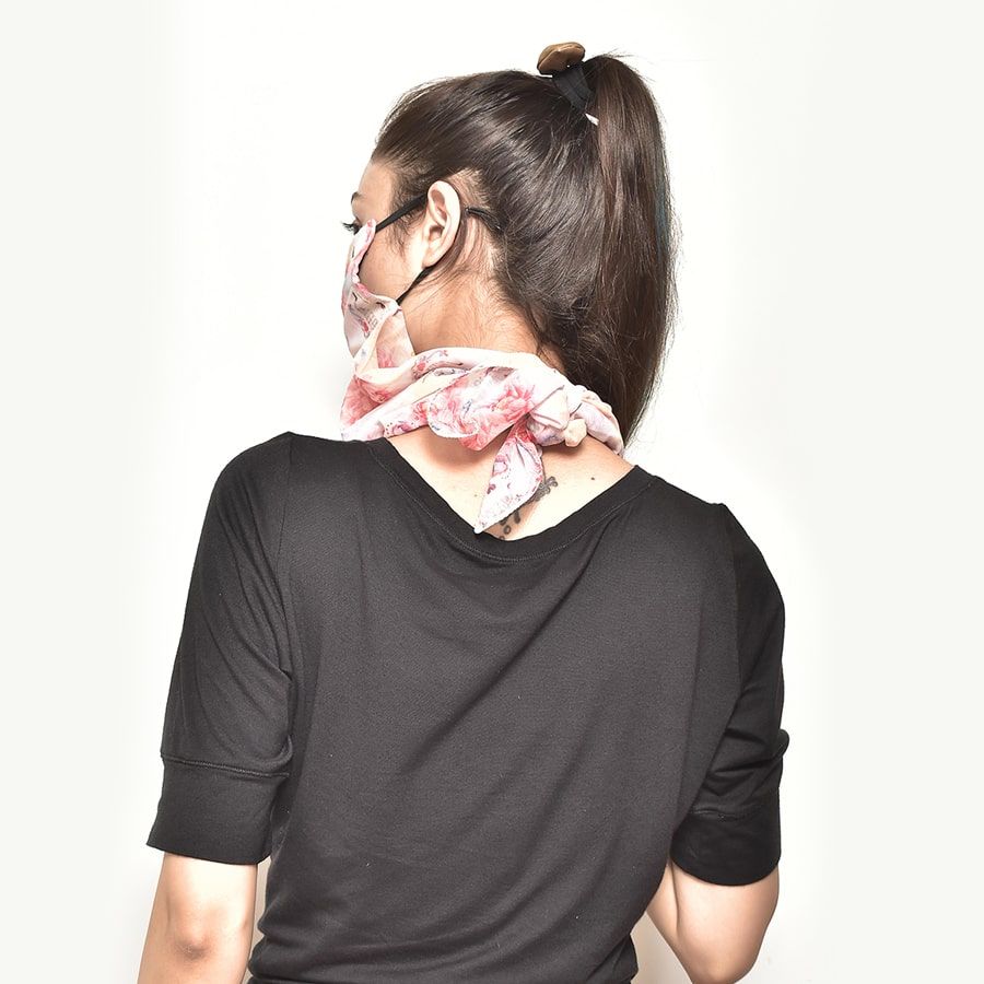 Blossom Comfort Scarf Mask-5114