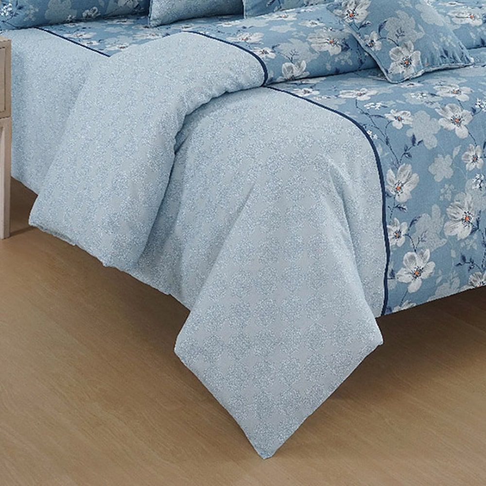 Flowery Beauty Sparkle Fitted Bed Sheet - 21005