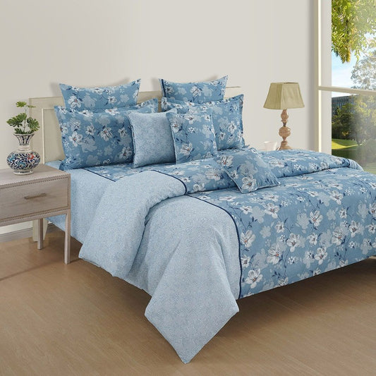 Flowery Beauty Sparkle Fitted Bed Sheet - 21005
