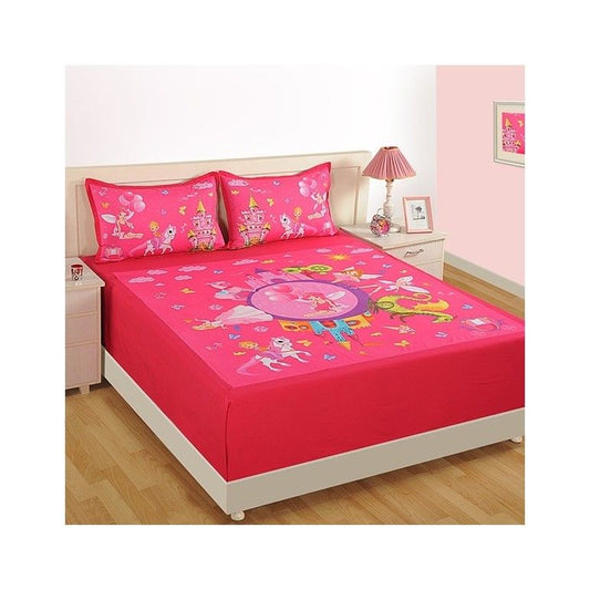 Double Kids Bed Sheet- DKB-184 Fairy Land N