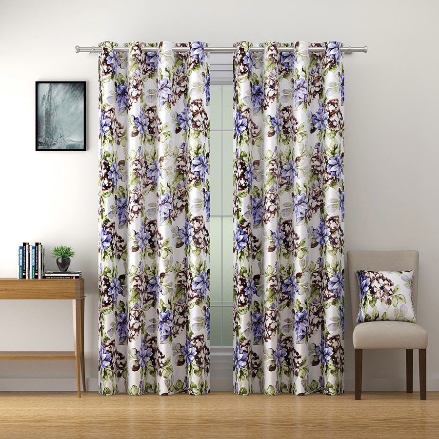 Flowery Flair Omega Curtains - 3745