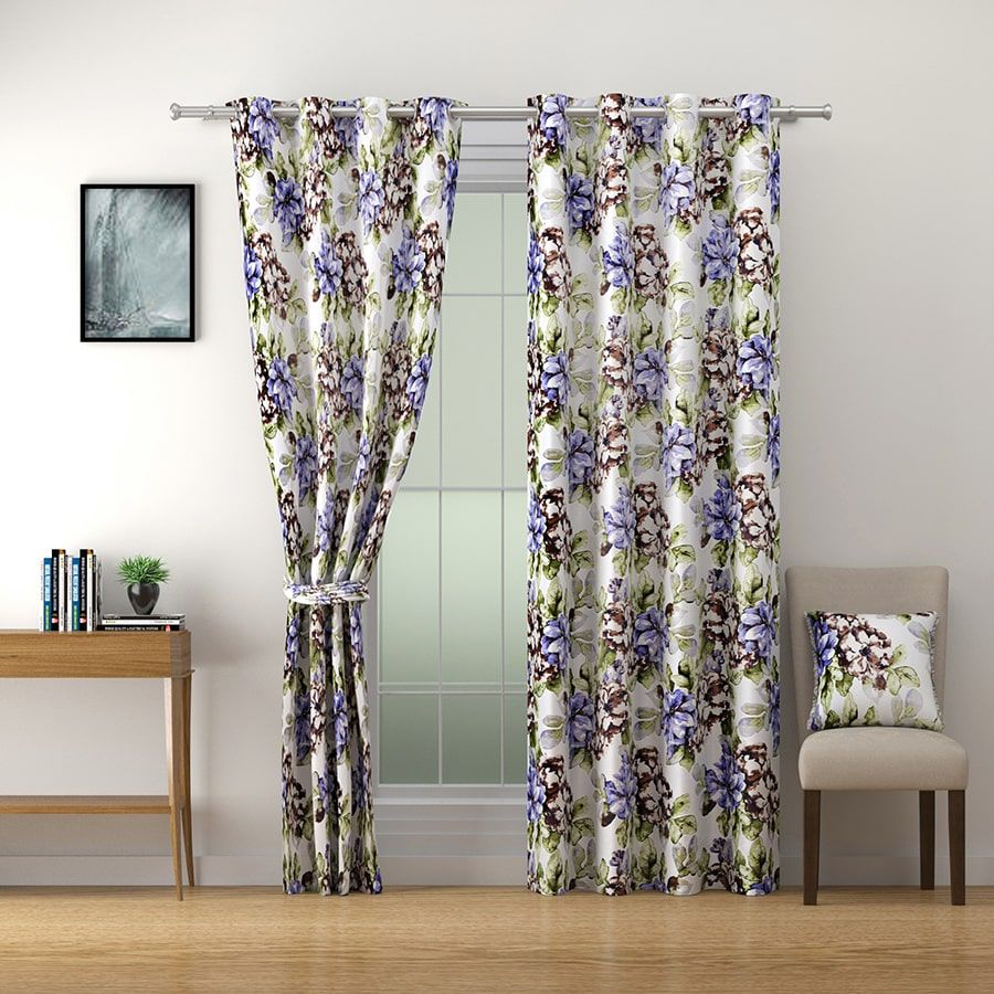 Flowery Flair Omega Curtains - 3745