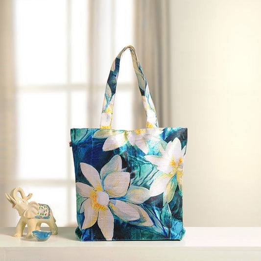 White Lily Fashion Shopping Bag- FB- 754